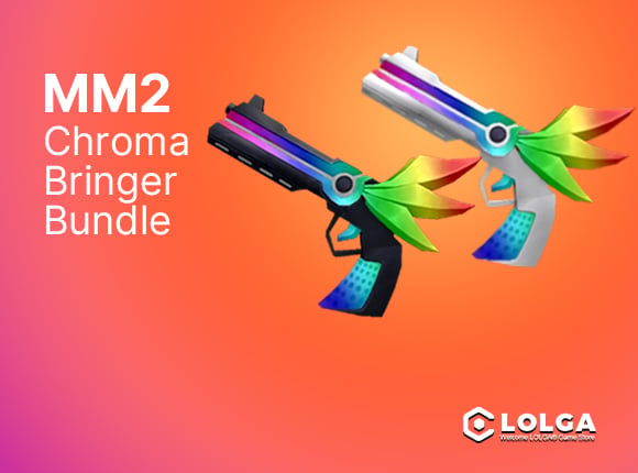The  Legendary Chroma Bringer Bundle  in MM2:  Darkbringer Gun and Lightbringer Gun