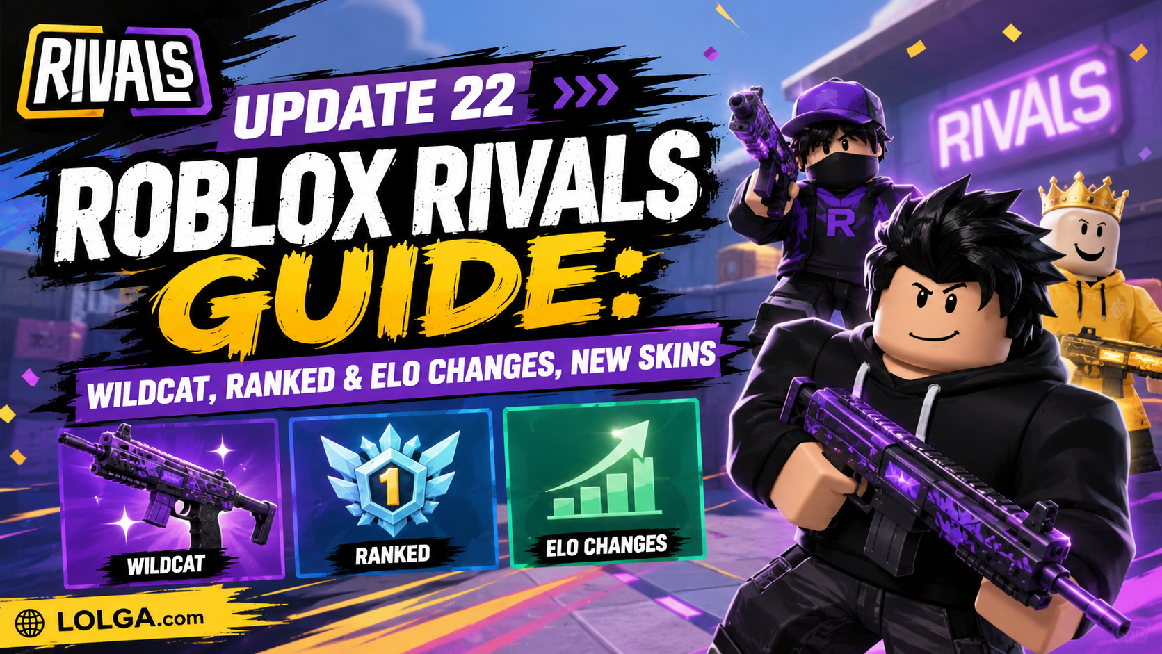 Roblox Rivals Update 22 Guide Wildcat Ranked ELO Changes New Skins