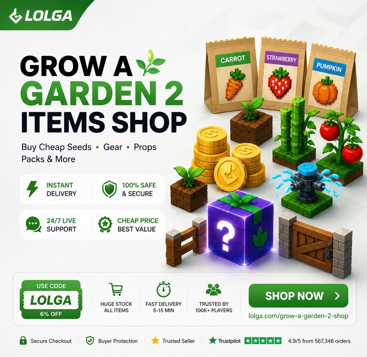 Grow a Garden 2 advertisement